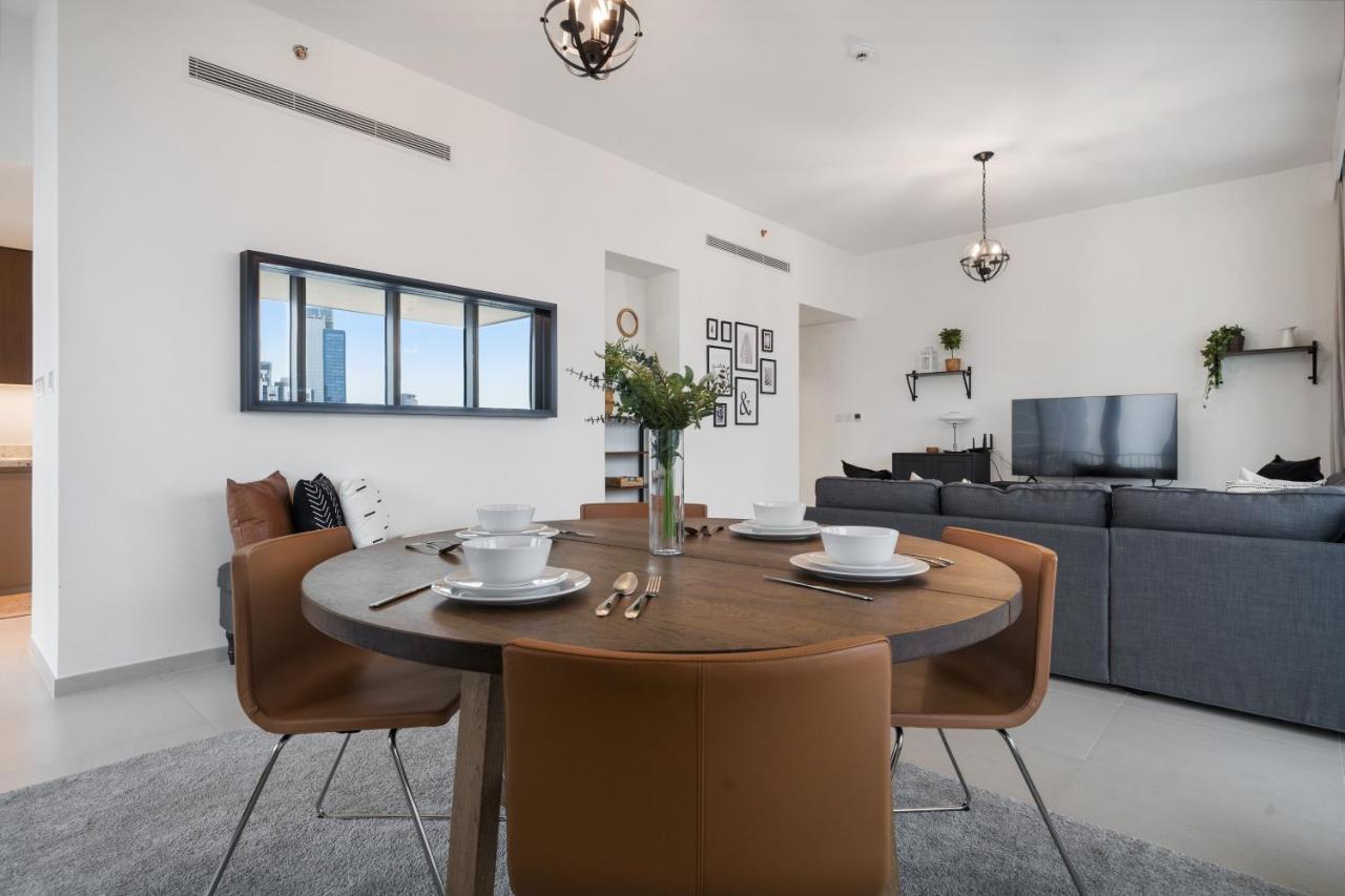 Breathtaking City Views From Dt Apt With Terrace Dubai Buitenkant foto